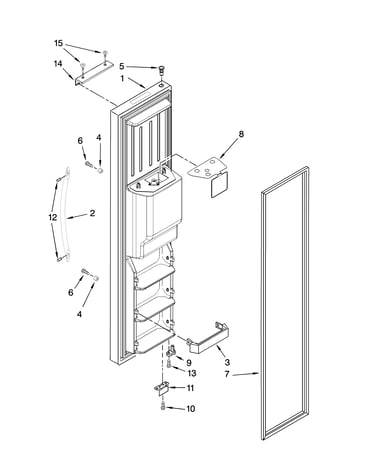 Freezer door parts