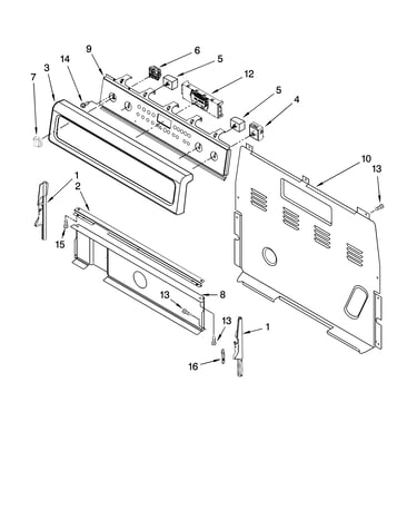 Control panel parts