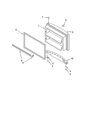Freezer door parts, optional parts