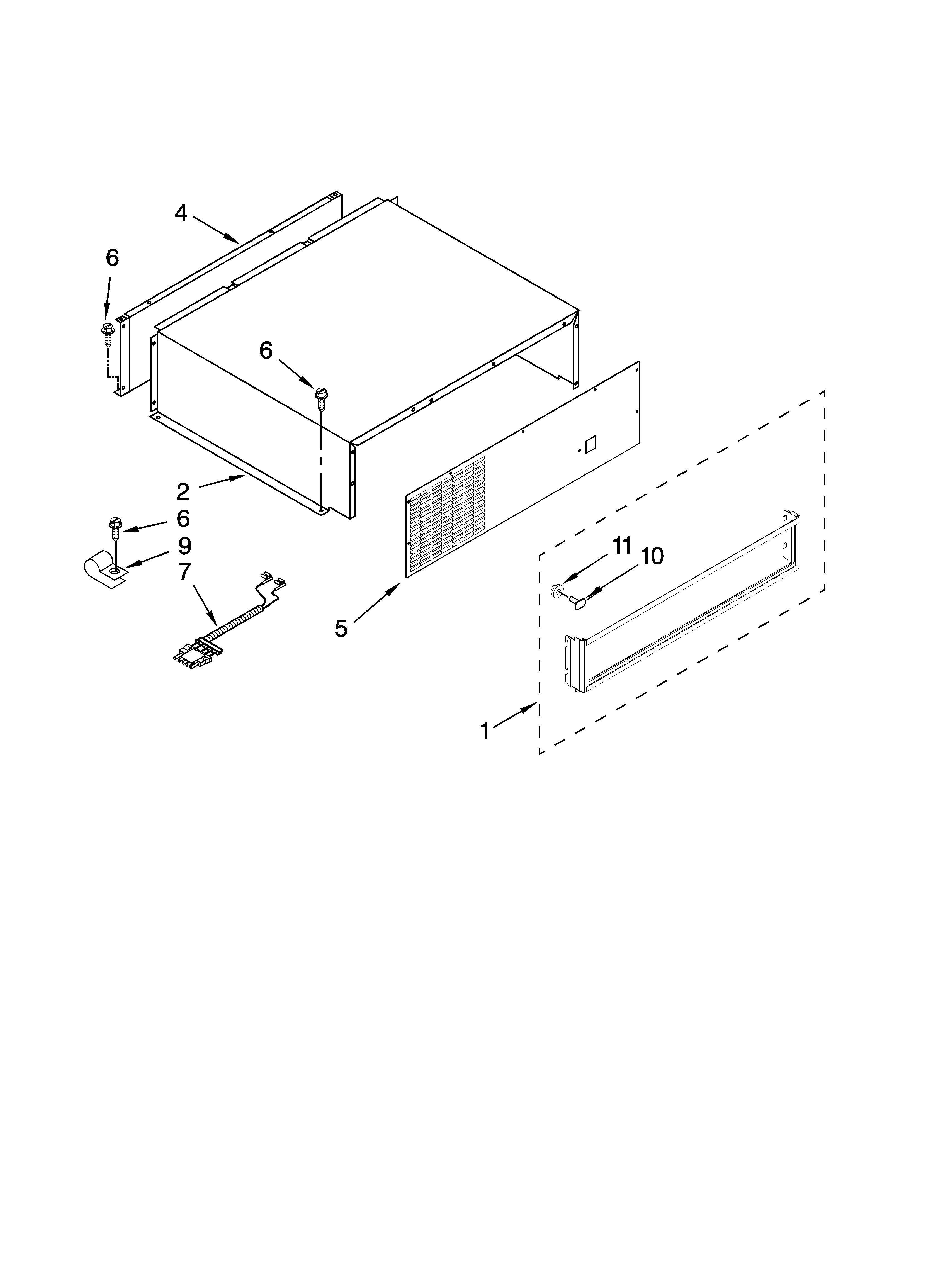 Top grille and unit cover parts