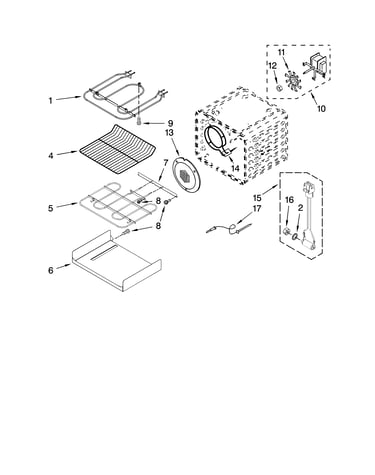 Internal oven parts