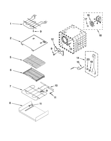Internal oven parts