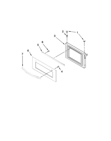 Microwave door parts, optional parts