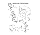 KitchenAid KFCS22EVWH00 freezer liner parts diagram