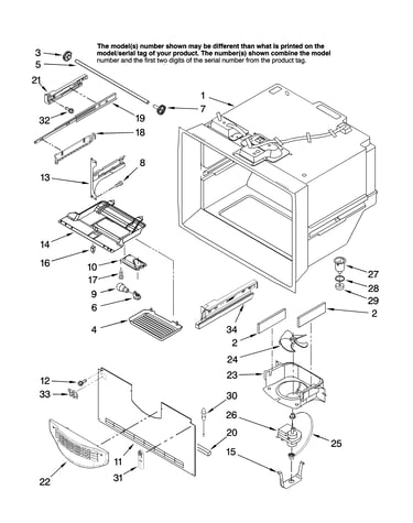 Freezer liner parts