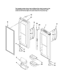 Refrigerator door parts