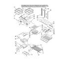 KitchenAid KFCS22EVWH00 shelf parts diagram