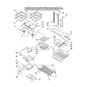 KitchenAid KFCS22EVMS00 shelf parts diagram