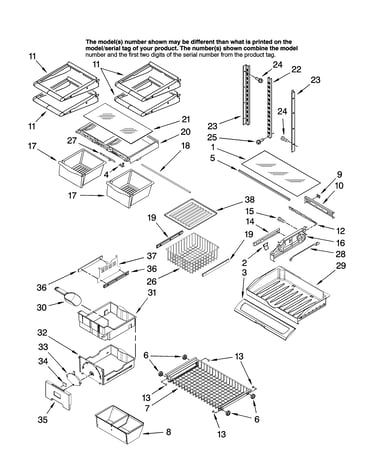 Shelf parts
