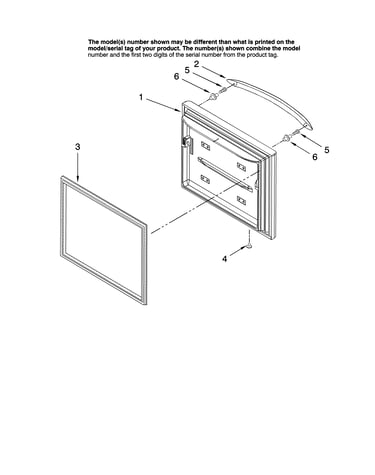 Freezer door parts, optional parts