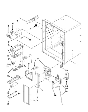 Refrigerator liner parts
