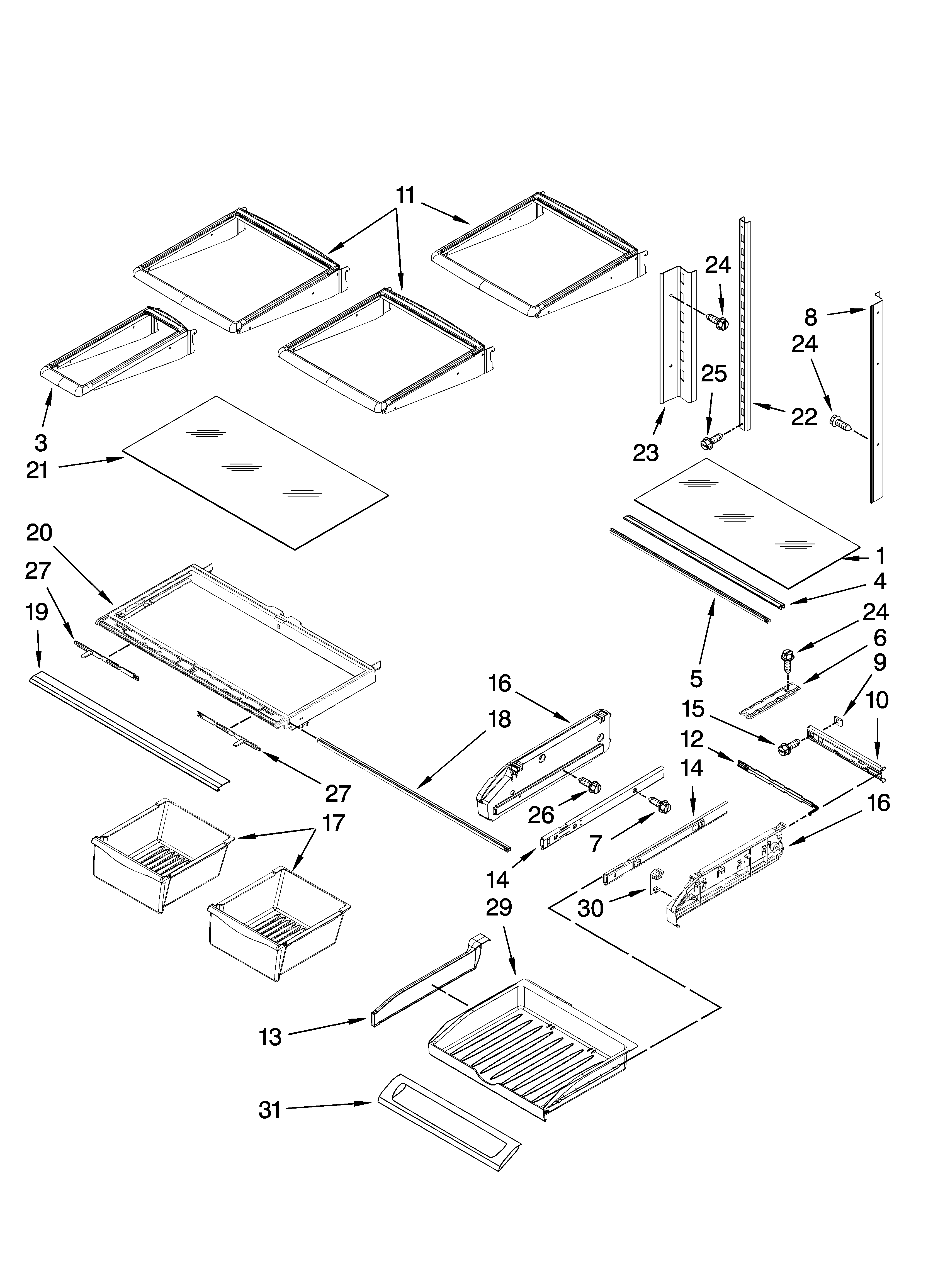 SHELF PARTS