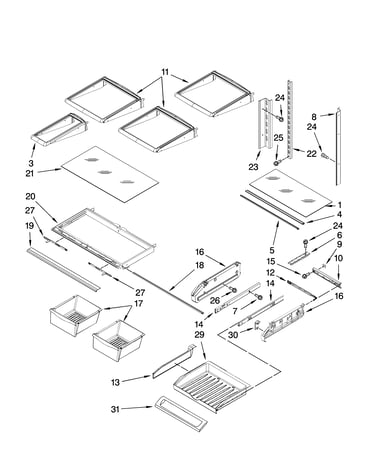 Shelf parts