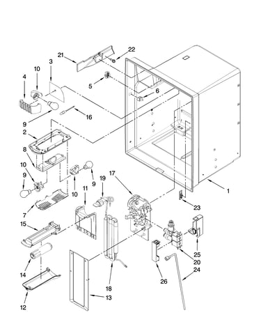 Refrigerator liner parts