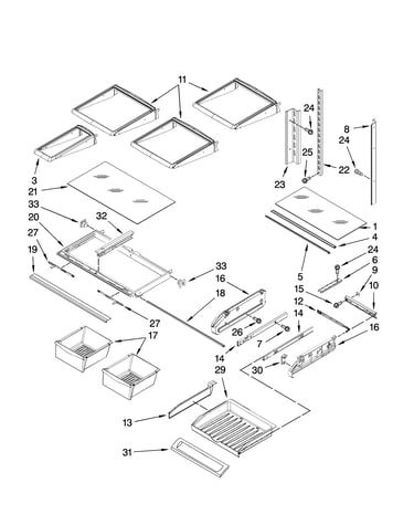 Shelf parts