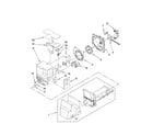 KitchenAid KFIS25XVWH00 motor and ice container parts diagram