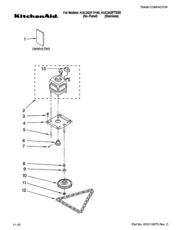 Motor and drive parts