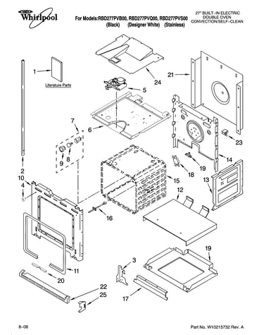 Lower oven parts