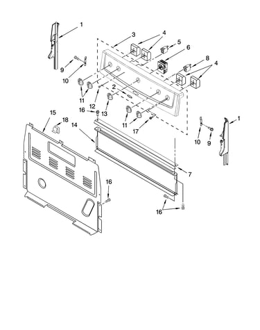 Control panel parts