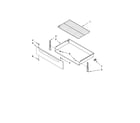 Estate TES356VD0 drawer & broiler parts diagram