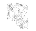 Whirlpool WED5100VQ0 cabinet parts diagram