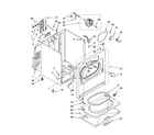 Whirlpool WED5200VQ0 cabinet parts diagram