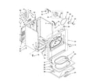 Whirlpool WED5300VW0 cabinet parts diagram