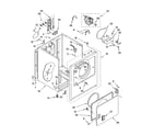 Whirlpool WED5590VQ0 cabinet parts diagram