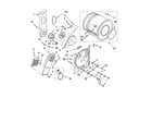 Whirlpool WED5590VQ0 bulkhead parts, optional parts (not included) diagram