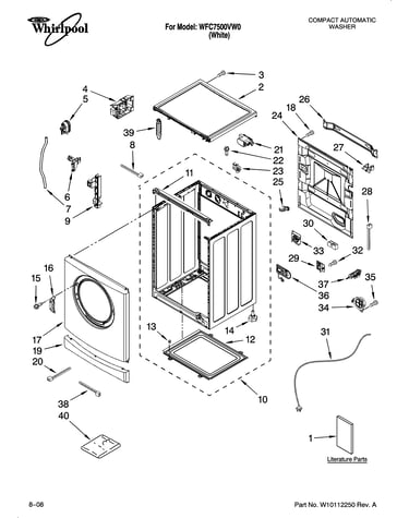 Top and cabinet parts