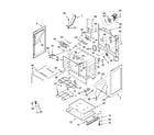 Whirlpool YGFE471LVQ0 chassis parts diagram