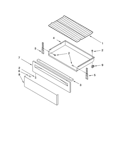 Drawer & broiler parts, optional parts