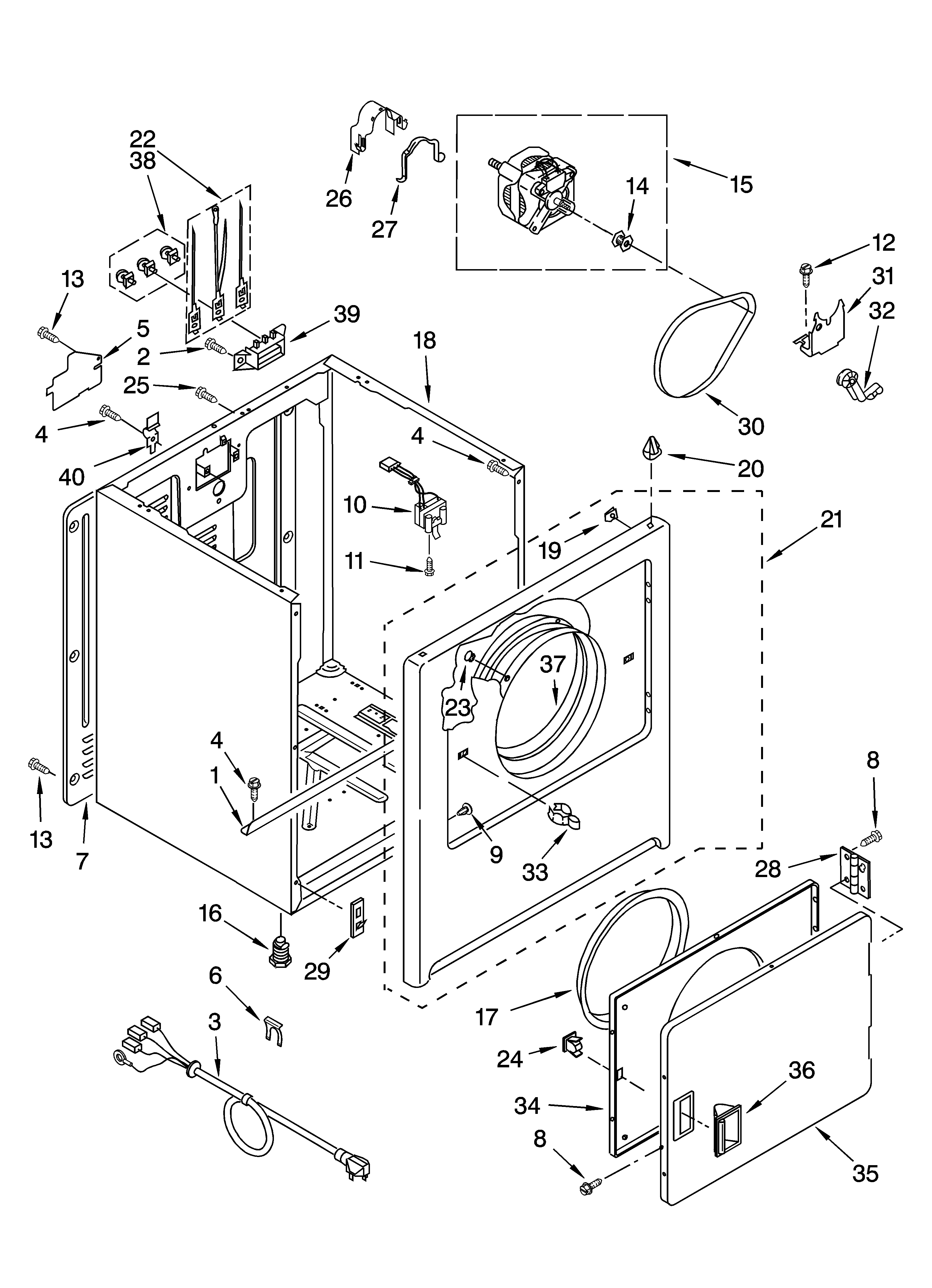 Cabinet parts