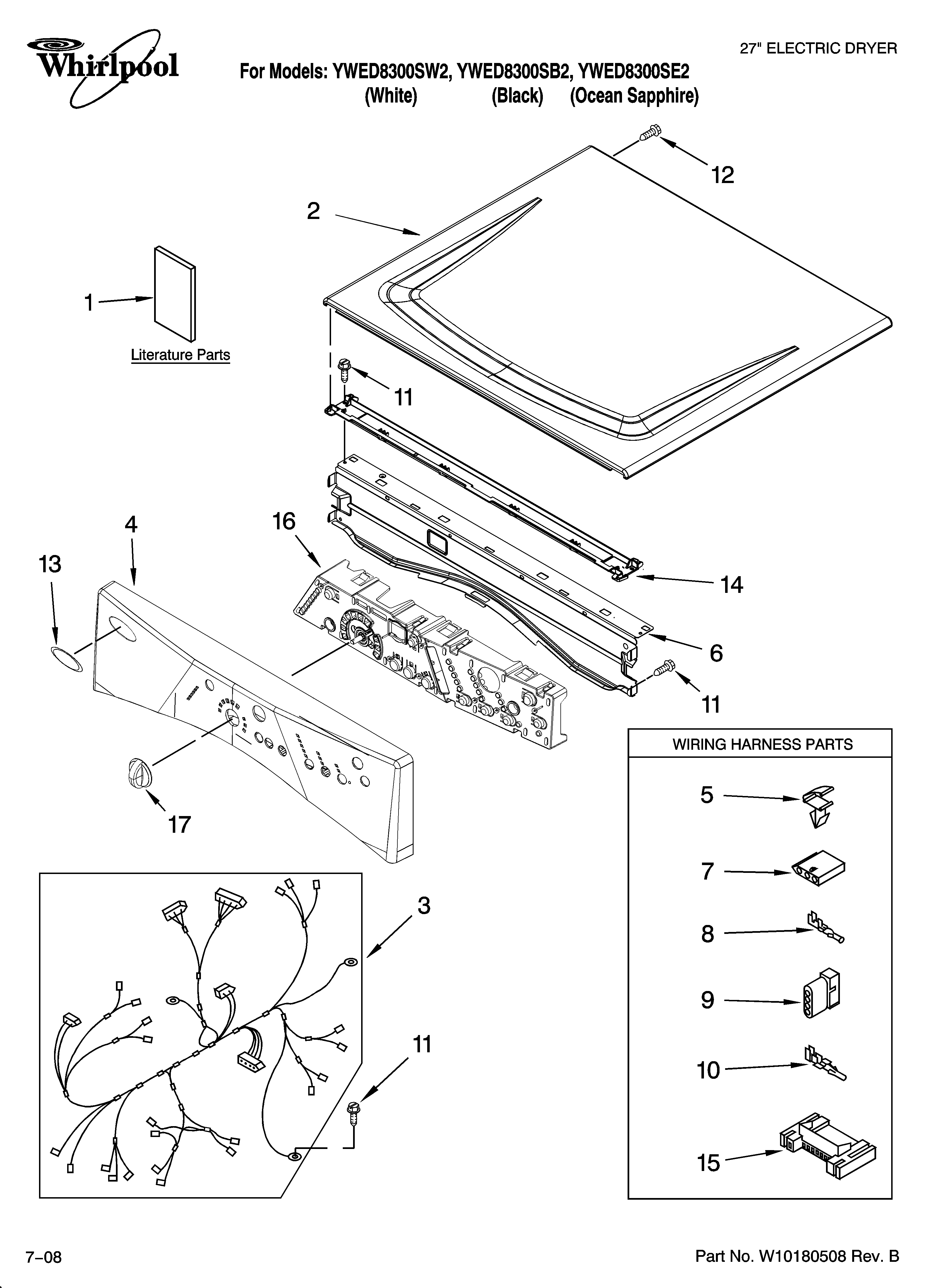 TOP AND CONSOLE PARTS