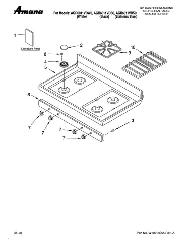 Cooktop parts
