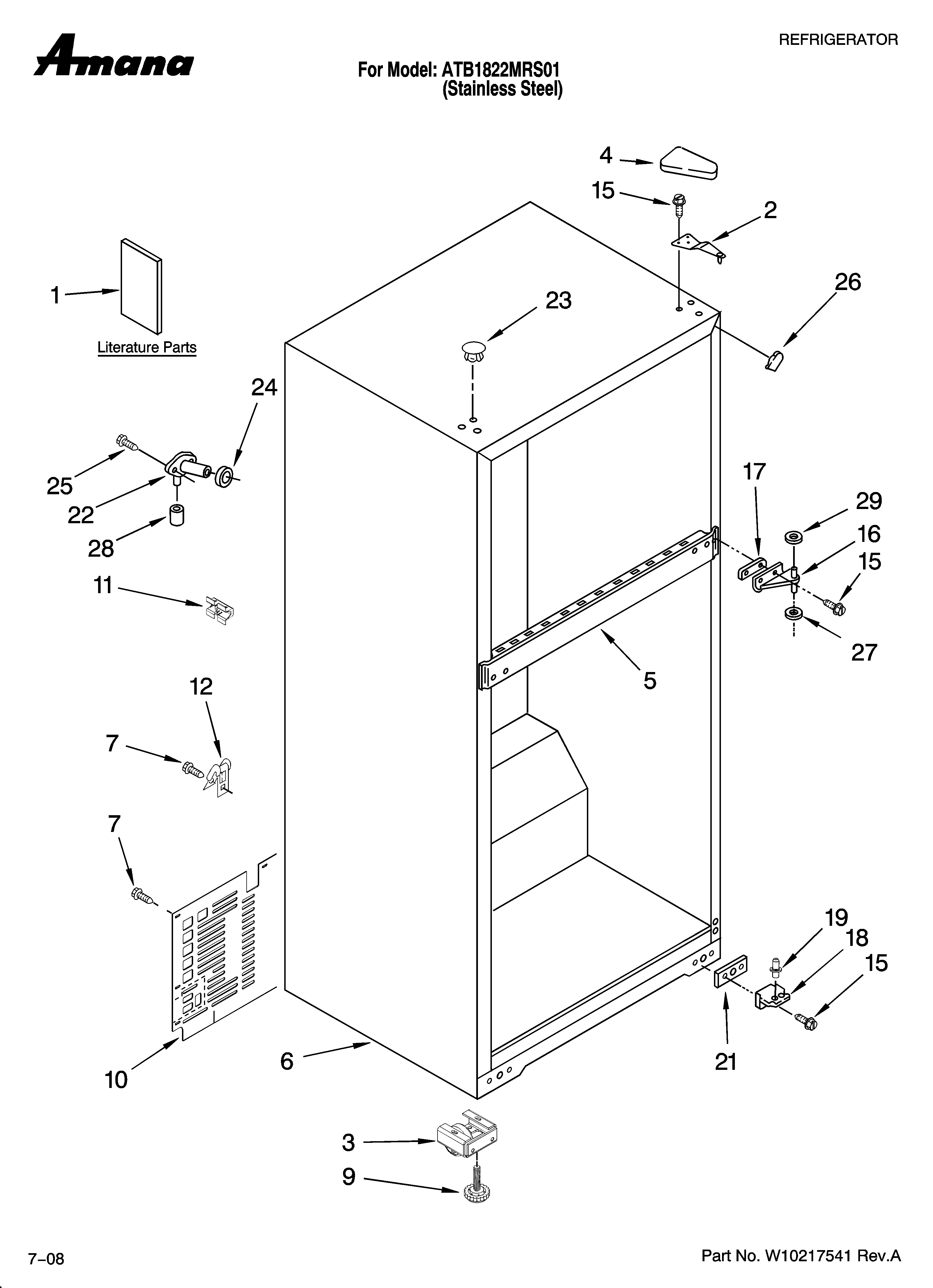 CABINET PARTS