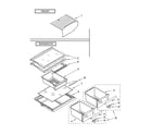 Amana ATB1822MRS01 shelf parts, optional parts (not included) diagram
