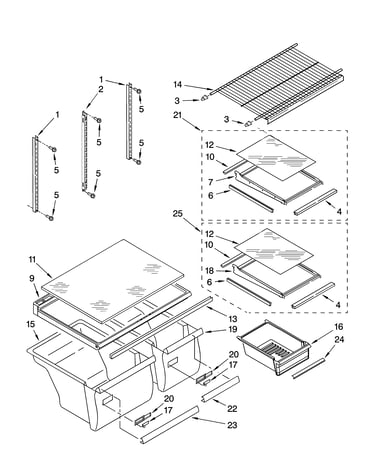 Shelf parts