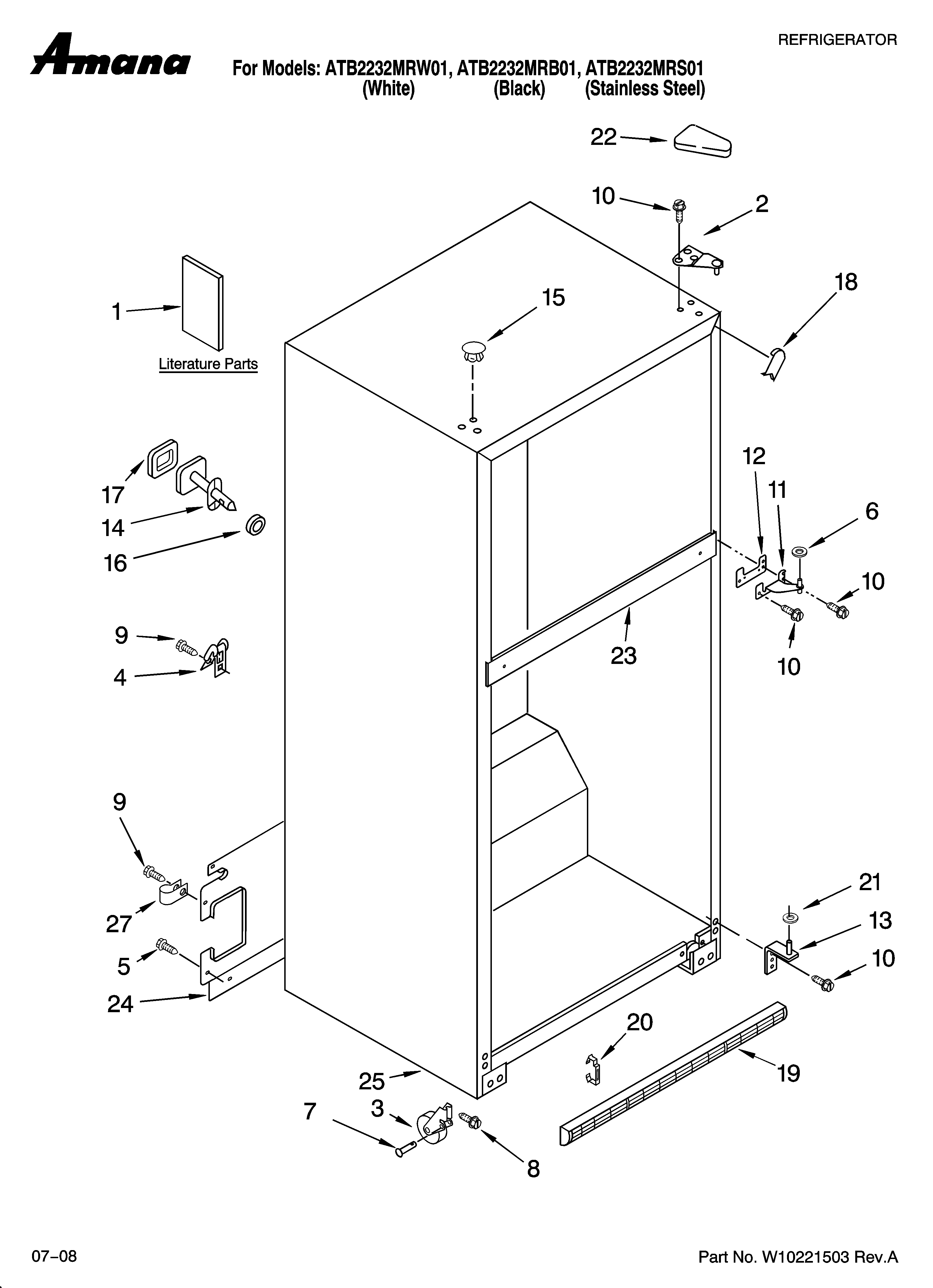 Cabinet parts