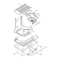 Amana ATB2232MRS01 shelf parts, optional parts (not included) diagram