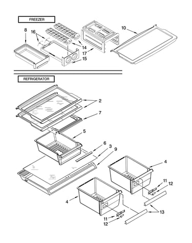 Shelf parts, optional parts