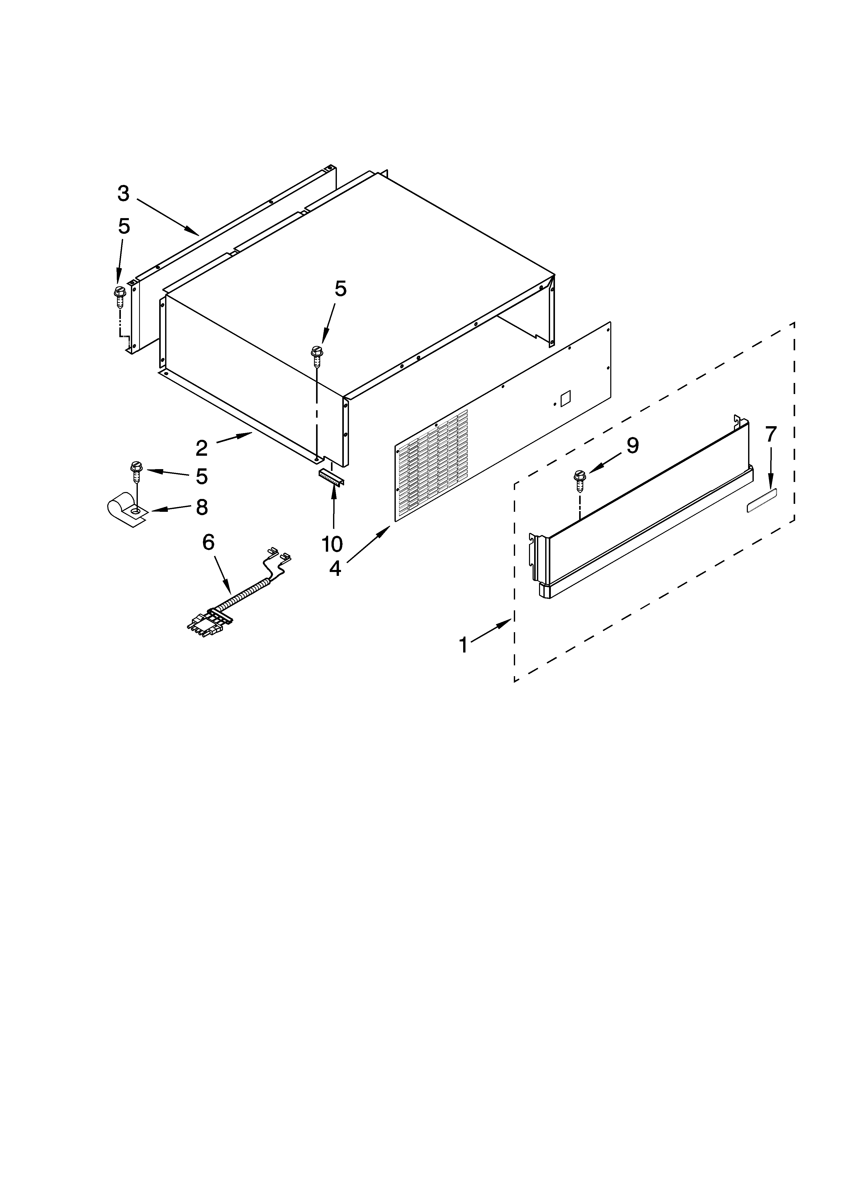 Top grille and unit cover parts