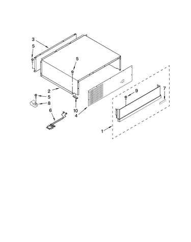 Top grille and unit cover parts