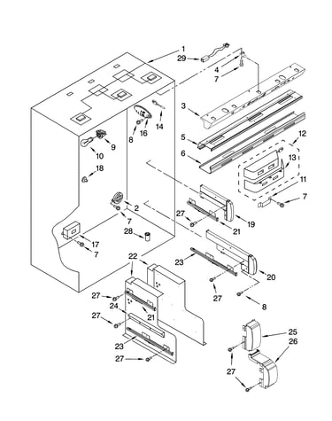 Refrigerator liner parts