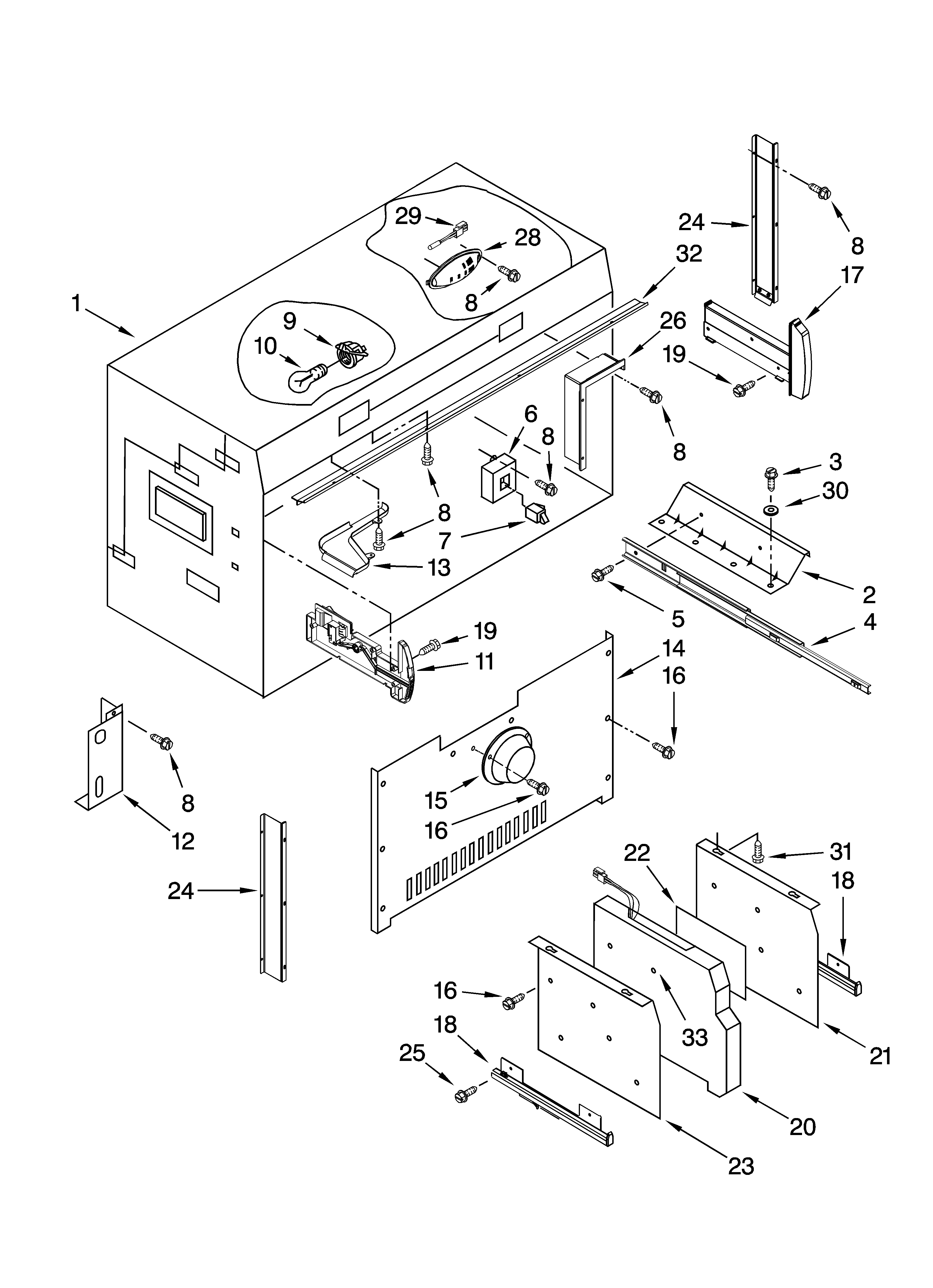 Freezer liner parts