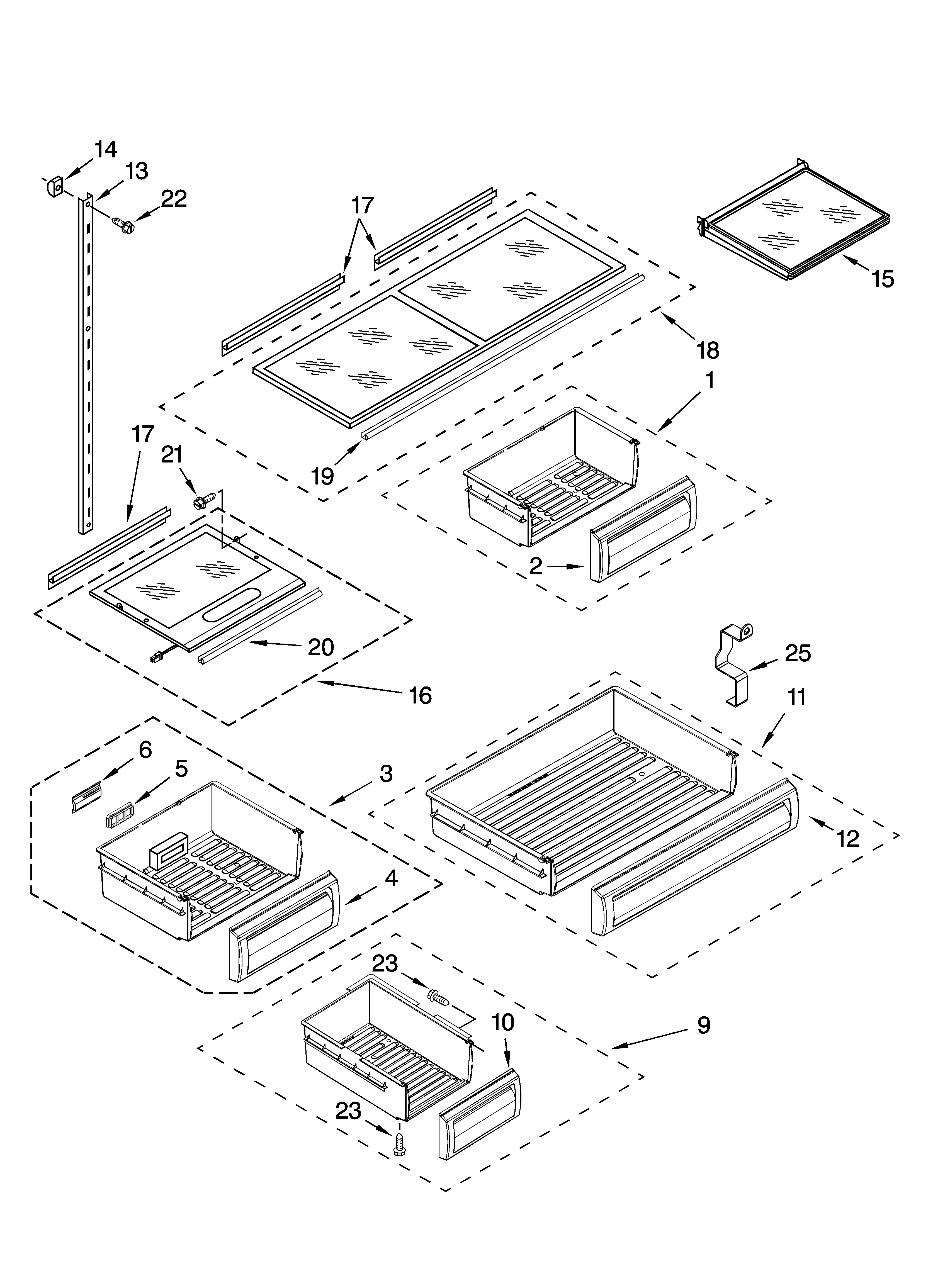 Shelf parts