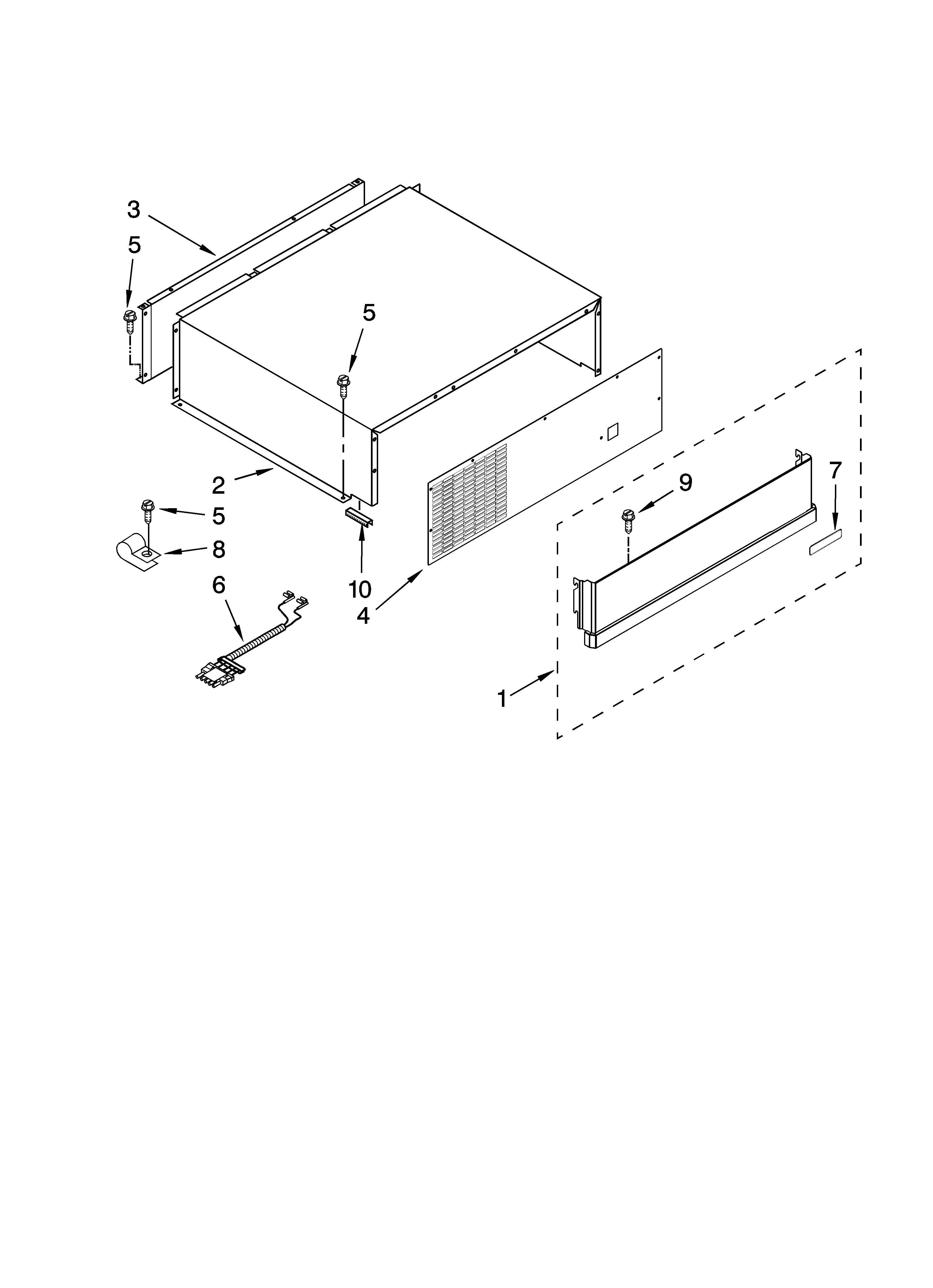 Top grille and unit cover parts