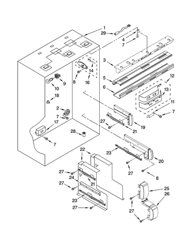 Refrigerator liner parts