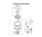 Maytag MDB8601AWS10 pump and motor parts diagram