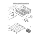 Maytag MDB8601AWB10 middle and lower rack parts diagram
